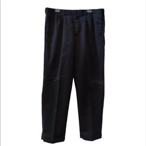 Dockers - D4 Navy Pants; Pleats; Cuffs